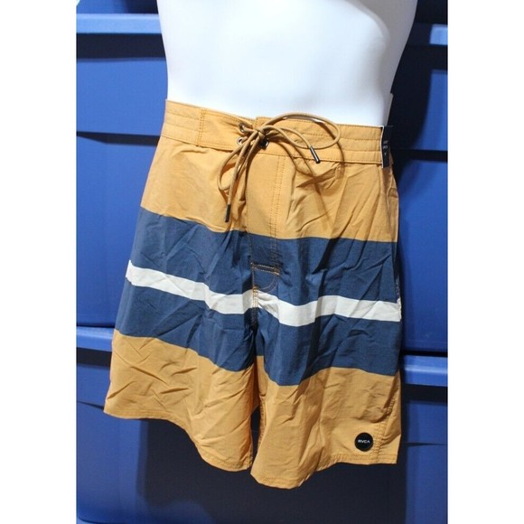 RVCA Other - RVCA Men's 17" Westport Board Shorts Size 36 Orange & Blu M1121RWT